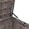 Honey Can Do 100gal Brown Wicker Resin Deck Box